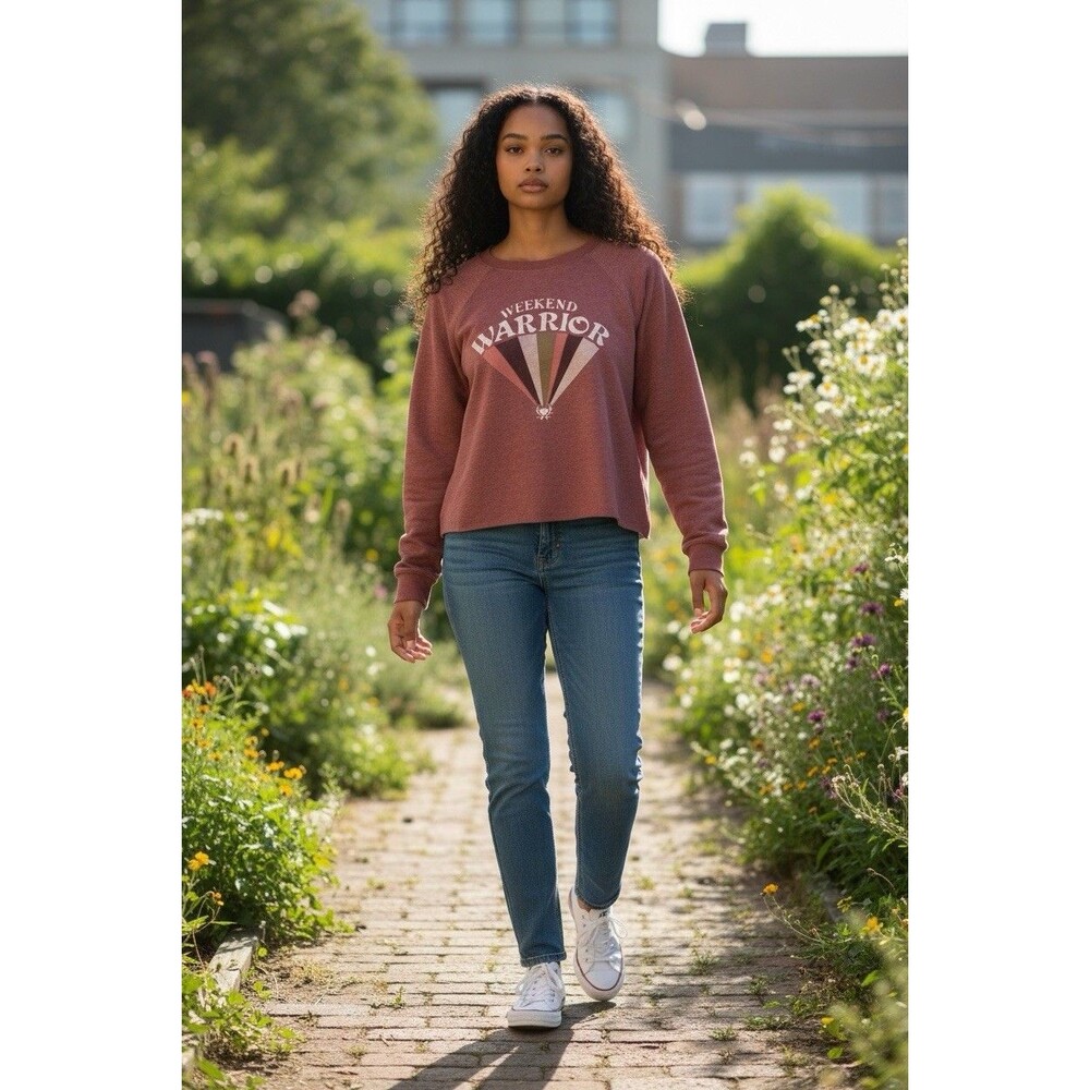 Medium Size True Craft Women Soft Red Core Sweatshirt Graphic Outdoor Western
